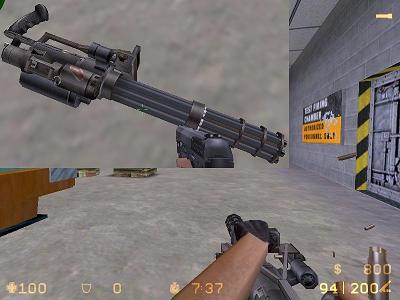 Суперский пулемет MiniGun для Кс 1.6